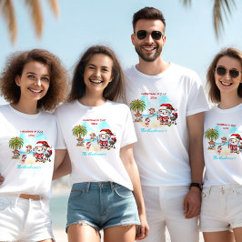 Camiseta Navidades En Julio Nombre De Verano Cute Santa Tro