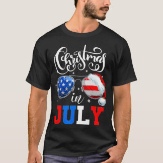Camiseta Navidades en julio Parte de verano de lentes de so
