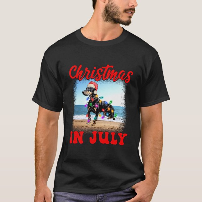 Camiseta Navidades En Julio Perro Lover Xmas Divertido Dobe (Anverso)