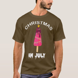 Camiseta Navidades En Julio Popsicle Christmas Tree Summer