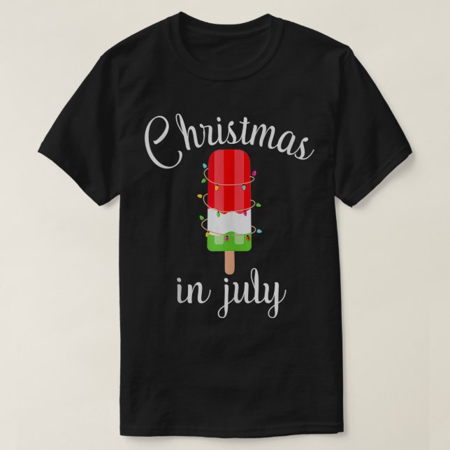 Camiseta Navidades en Julio Popsicle Watermelon Graphic Plu (Diseño del anverso)
