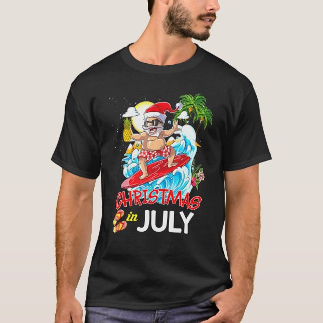 Camiseta Navidades En Julio Ropa De Vestimenta Fiesta Santa (Anverso)