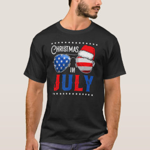 Camiseta Navidades En Julio Santa Hat Gafas De Sol 4 Verano