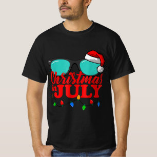 Camiseta Navidades En Julio Santa Hat Gafas De Sol Cele De 