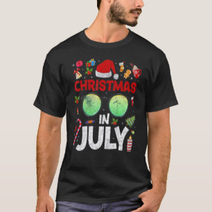 Camiseta Navidades En Julio Santa Hat Gafas De Sol Verano