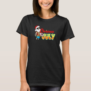 Camiseta Navidades En Julio Santa Hat Sungafas Beach Summe