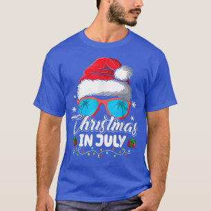 Camiseta Navidades en julio Santa Hat Vaca de verano