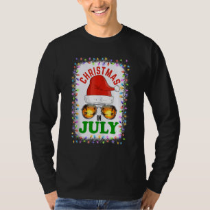 Camiseta Navidades En Julio Santa Hat Vaca Verano