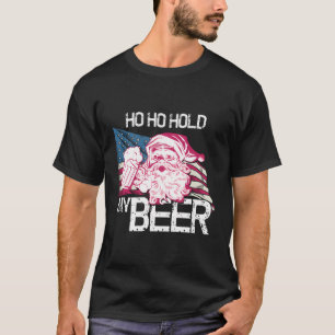 Camiseta Navidades En Julio - Santa Ho Sostén Mi Cerveza -