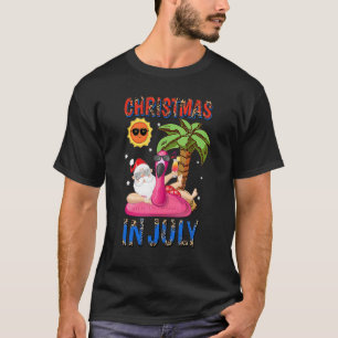Camiseta Navidades En Julio Santa Inflable Flamingo Xmas S