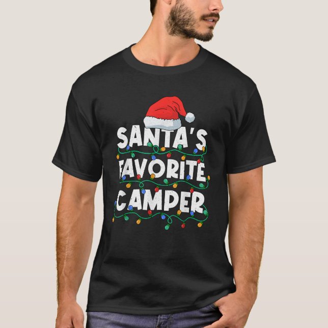 Camiseta Navidades En Julio Santas Camper Camping L Favorit (Anverso)