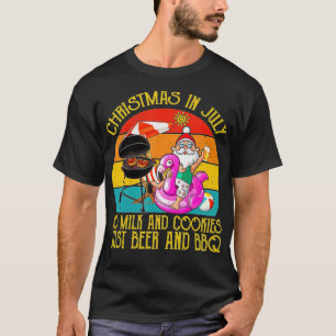 Camiseta Navidades En Julio Sin Leche Y Cookies Sólo Bebe Y