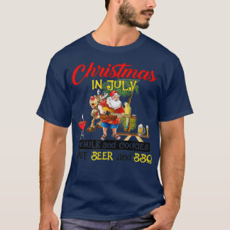 Camiseta Navidades En Julio Sin Leche Y Cookies Sólo Bebe Y