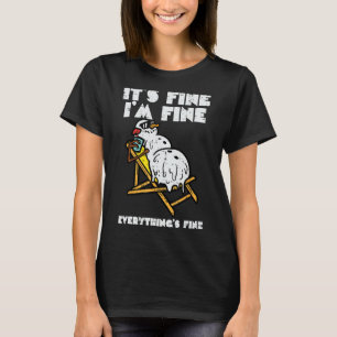 Camiseta Navidades En Julio Snowman derritiendo A Hombres M