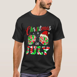 Camiseta Navidades En Julio Suma De Gafas De Sol De Tejido 
