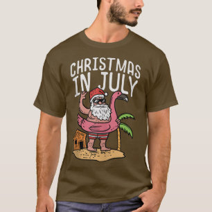 Camiseta Navidades En Julio Suma Graciosa Del Flotador Sant