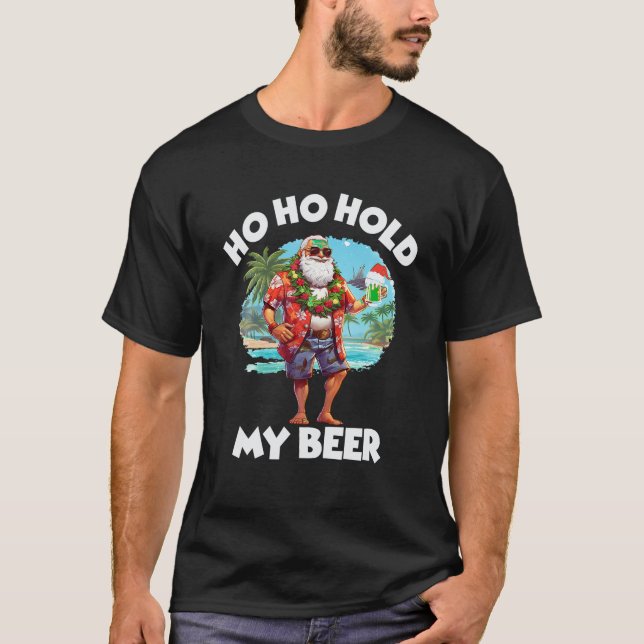Camiseta Navidades en julio Summer Santa Sungafas Ho Ho Ho (Anverso)