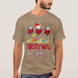 Camiseta Navidades en julio Tres Vidrios de Verano Rojo 2