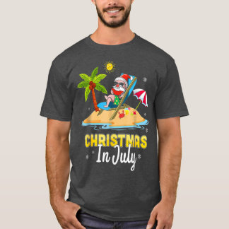 Camiseta Navidades En Julio Vaca De Verano En Playa Santa H