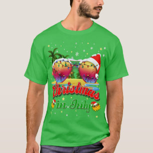 Camiseta Navidades en Julio Vacaciones de Santa Lucía Gafas