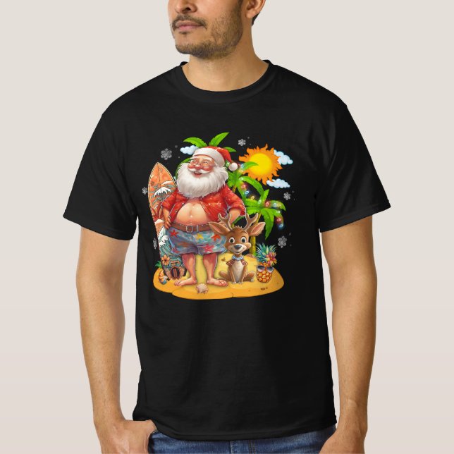 Camiseta Navidades En Julio Vacaciones De Verano Decoración (Anverso)