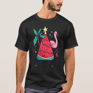 Camiseta Navidades En Julio Vacaciones Verano Melon Flaming