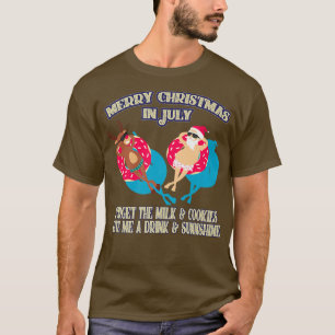 Camiseta Navidades En Julio Vacante Fiesta De La Piscina Sa
