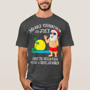 Camiseta Navidades En Julio Vacante Fiesta De La Piscina Sa