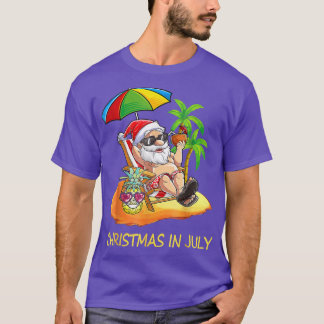 Camiseta Navidades En Julio Verano De Santa Pineapple En Ha