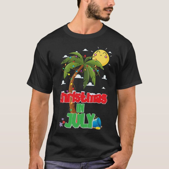 Camiseta Navidades En Julio Verano Vacation Beach Navidad H (Anverso)