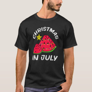 Camiseta Navidades En Julio Watermelon Christmas Tree Summe