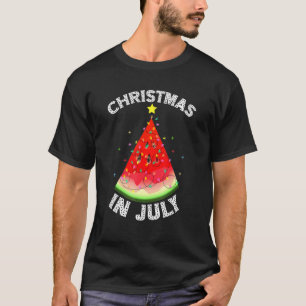 Camiseta Navidades En Julio Watermelon Christmas Tree Summe