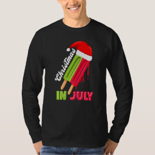 Camiseta Navidades En Julio Watermelon Ice Pops Fun Christm