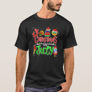 Camiseta Navidades En Julio Watermelon Santa Hat Family Hic