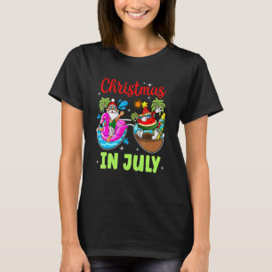 Camiseta Navidades En Julio Watermelon Santa Summer Beach V