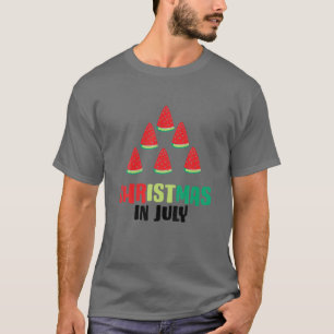 Camiseta Navidades En Julio Watermelon Summer Beach Hombres