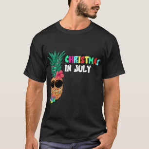 Camiseta Navidades En Julio Xmas Fruta Tropical De Piña