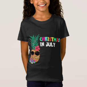 Camiseta Navidades En Julio Xmas Fruta Tropical De Piña