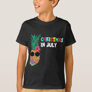 Camiseta Navidades En Julio Xmas Fruta Tropical De Piña