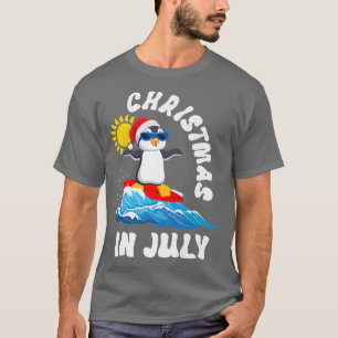 Camiseta navidades en july pingüino gafas de sol playa vera