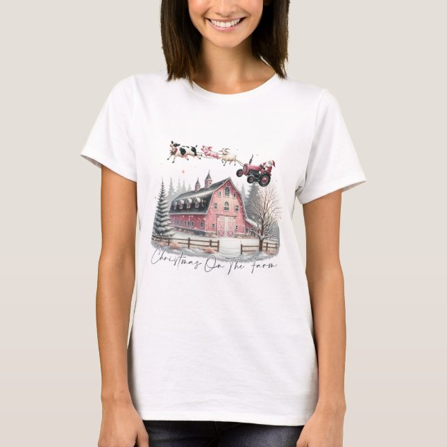 Camiseta Navidades en la granja, Feliz Navidad (Anverso)