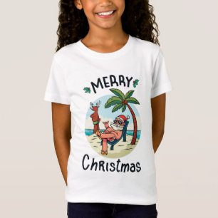 Camiseta Navidades en la tarjeta postal de los Pegatinas de