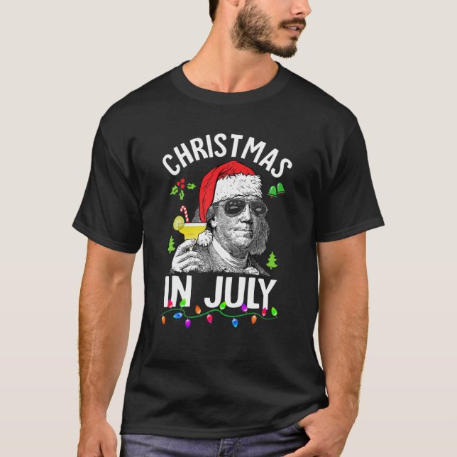 Camiseta Navidades En Noche De Julio En Julio Santa Ben Dra (Anverso)