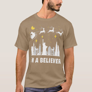 Camiseta Navidades en Nueva York creo en Santa Claus