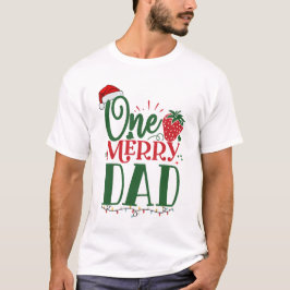 Camiseta Navidades en pareja de una familia de papá
