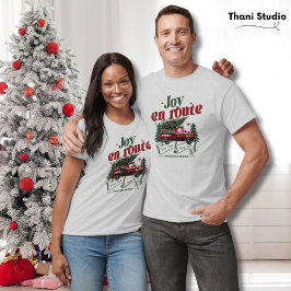 Camiseta Navidades en ruta comienzan camionetas y X-Mas Tre