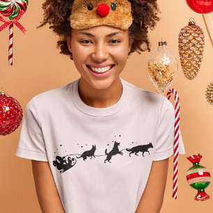 Camiseta Navidades En Sombra De Pastor De Santa Y Alemania