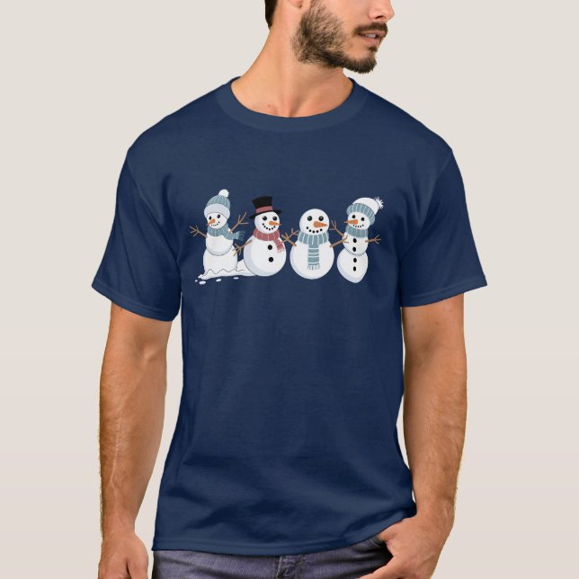 Camiseta Navidades en temporada navideña navideña navideña (Anverso)