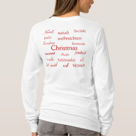 Camiseta Navidades En Todo El Mundo, Blancos Y Rojos