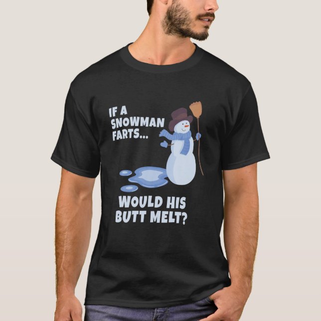 Camiseta Navidades En Un Hombre De Nieve Farsa A Navidades  (Anverso)